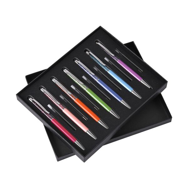 7er-Set Kristall Kugelschreiber image number 5