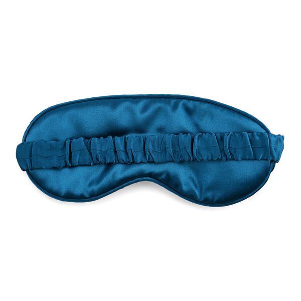 LA MAREY Augenmaske aus 19mm 100% Maulbeerseide mit 100% Seidenfüllung, Petrol image number 3