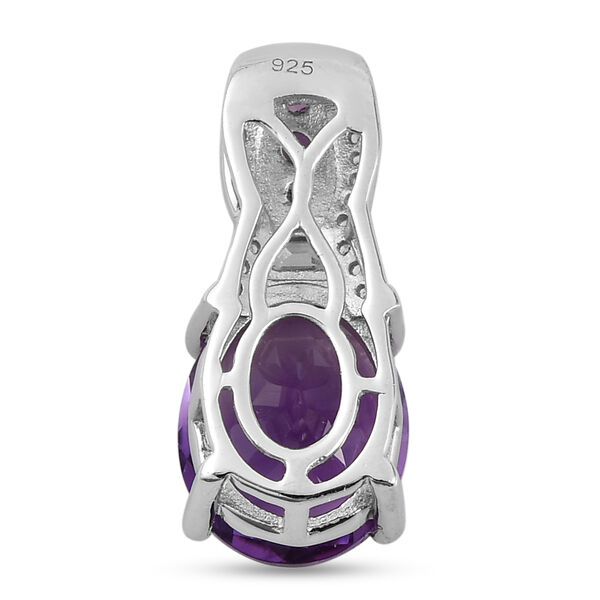 Lusaka Amethyst und Zirkon-Anh&auml;nger - 4,47 ct. image number 5