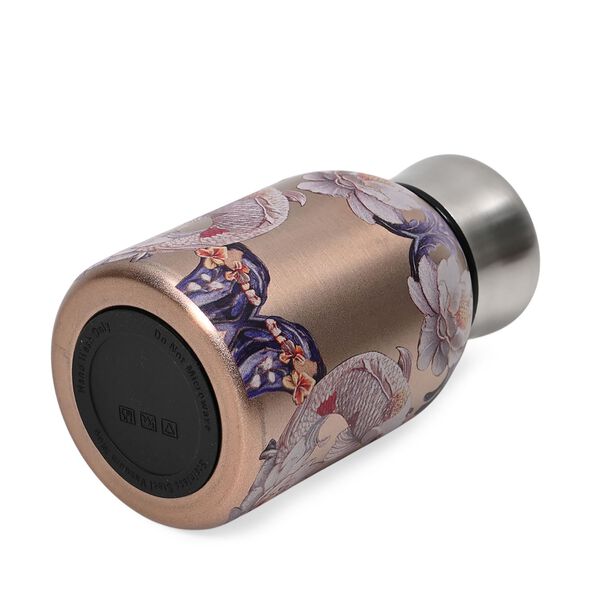 Isolierflasche aus 316L Edelstahl mit Doppelwand und Motiv Koi und Lotus, für heiße und kalte Getränke, 260 ml image number 5