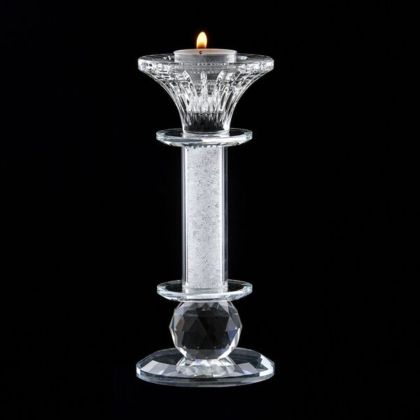 The 5th Season - hochwertiger Kristall-Kerzenständer, gefüllt mit weißen Kristallen, 7x7x18cm image number 2