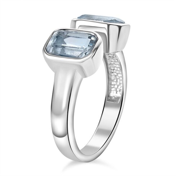 Himmelblauer Topas Ring Edelstahl (Gr&ouml;&szlig;e 16.00) ca. 2,66 ct image number 5