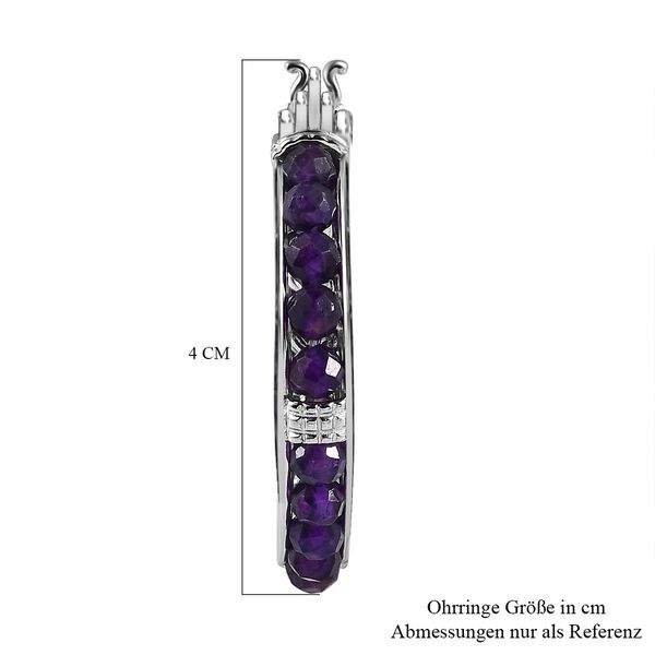Infinity afrikanische Amethyst-Ohrringe image number 5