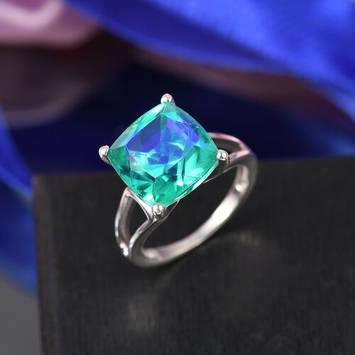 D’joy Pfau Quarz Triplette Ring 925 Silber rhodiniert (Größe 17.00) ca. 7,86 ct image number 1