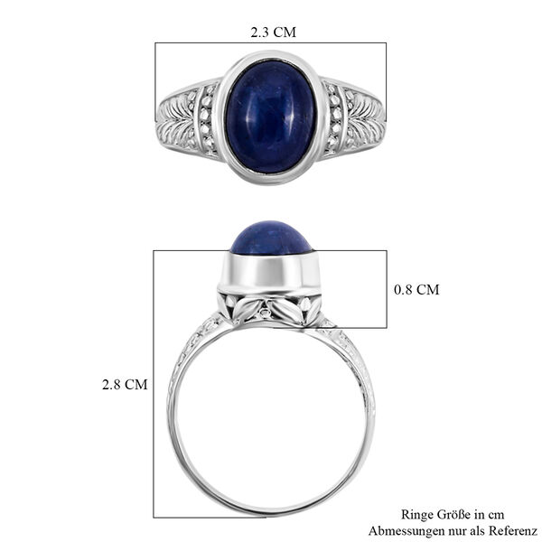 Royal Bali Kollektion - Tansanit Ring 925 Silber image number 6