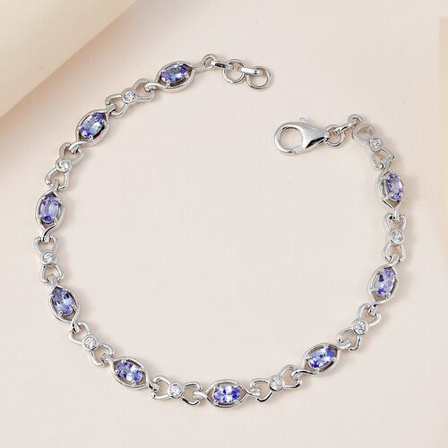 Tansanit und Zirkon Atmband - 2,39 ct. image number 1