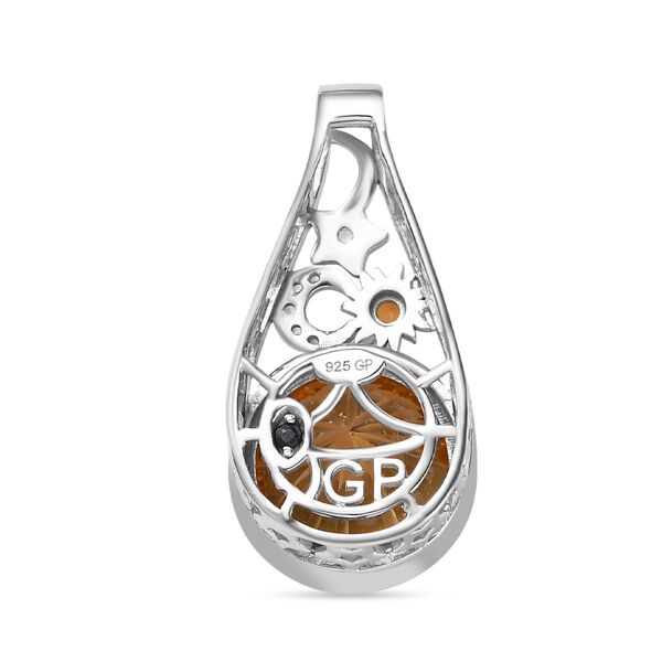 GP Kollektion - Citrin Anh&auml;nger 925 Silber  ca. 4.19 ct image number 5