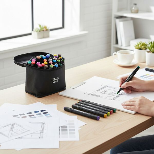 120er-Set Dual Marker mit Aufbewahrungstasche, 21x17x16cm image number 2