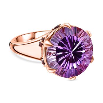 AA Rose De France Amethyst, roter Granat und Zirkon-Ring - 15,28 ct.