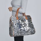 Handtasche mit Leopardenmuster, Weiß und Schwarz image number 2