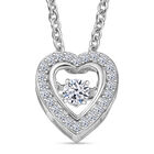 LUXURIANT DIAMOND - Lab Grown Diamant SI-GH Schmuckset 925 Silber rhodiniert ca. 0.25 ct