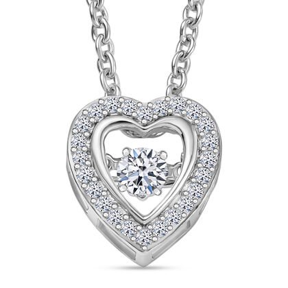 LUXURIANT DIAMOND - Lab Grown Diamant SI-GH Schmuckset 925 Silber rhodiniert ca. 0.25 ct