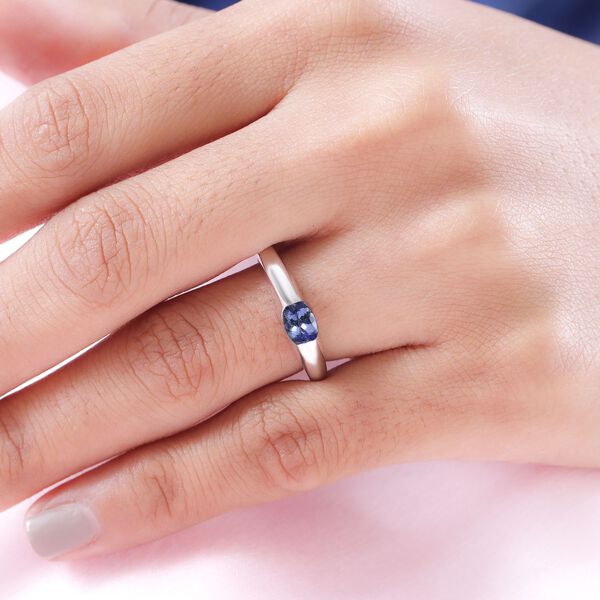 Tansanit Solit&auml;r Ring 0 0,46 ct. image number 3