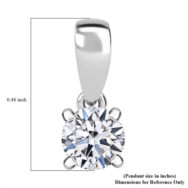 LUXURIANT SGL zertifizierter VS-EF Labor Diamant Anhänger in 950 Platin - 0,50 ct. image number 4