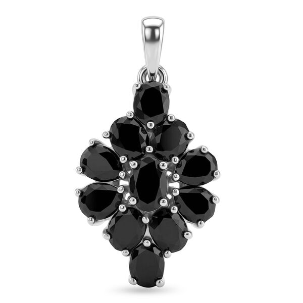 2er-Set Elite Schungit-Ring und Anh&auml;nger, 925 Silber platiniert ca. 4.67 ct image number 6