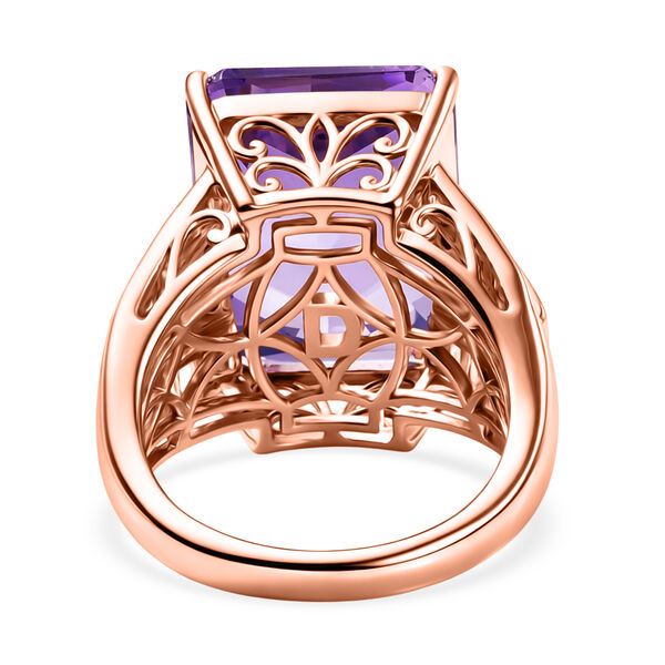 D'Joy Rose De France Amethyst, Moissanit und Mosambik Granat Ring und Anh&auml;nger mit 50cm Kette image number 13