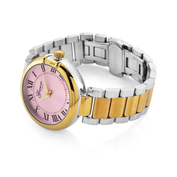 GENOA - Uhr mit Automatikwerk Dandong und Zifferblatt in Rosérosa, luxuriöses Design, bicolor image number 6