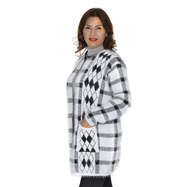 TAMSY: Comfort Cardigan mit 2 Taschen, Schwarz image number 3