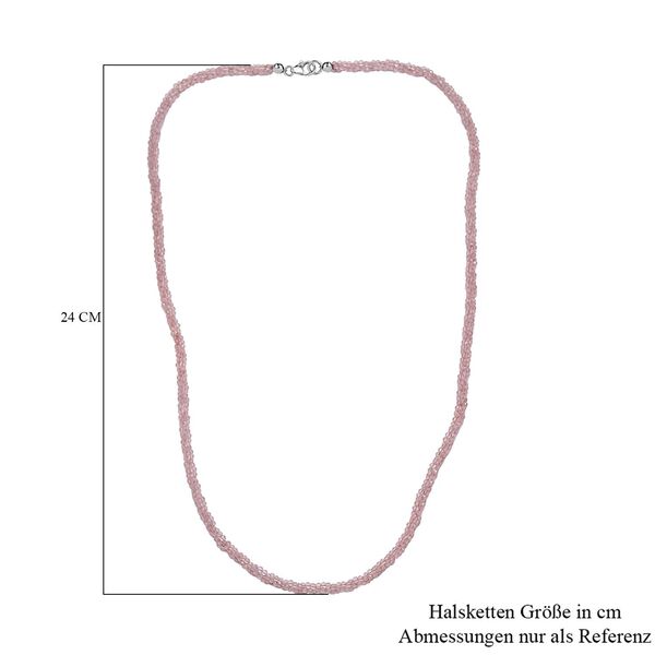 Rosenquarz Halskette, 60cm - 100 ct. image number 6