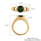 Natürlicher Chromdiopsid Ring, 925 Silber Gelbgold Vermeil, (Größe 17.00) ca. 2.04 ct image number 6