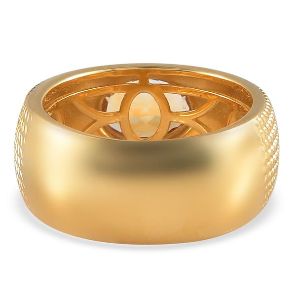 Citrin Solitär Ring in Goldton, 1,03 ct. image number 7