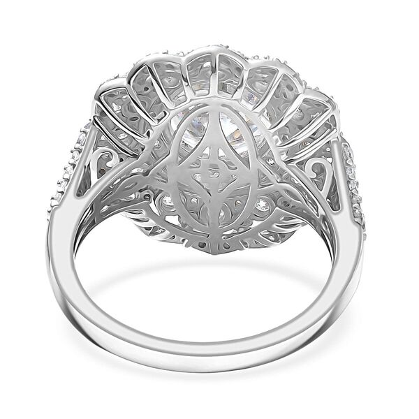 D'Joy Moissanit Ring 925 Silber rhodiniert (Gr&ouml;&szlig;e 16.50) ca. 4.71 ct image number 4