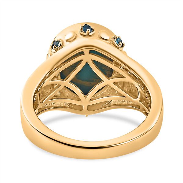 AA Sleeping Beauty Türkis und Neon Apatit Ring - 4,68 ct. image number 6