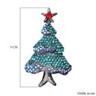 Mehrfarbiger Weihnachtsbaum, Verwandelbarer Schmuck, Kristall Anhänger und Brosche Duo, schwarz image number 4