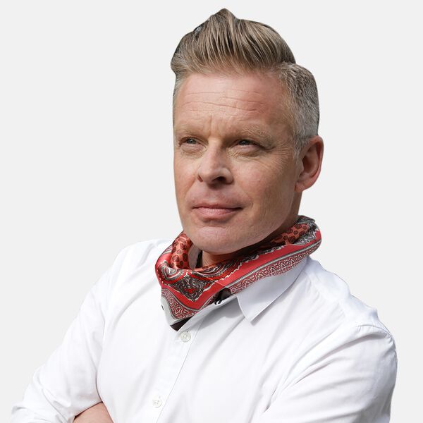 LA MAREY - Unisex 100% nat&uuml;rlicher Maulbeerseiden Foulard, Paisleymuster, Rot image number 4