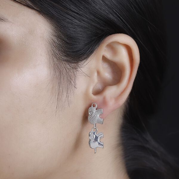 Elefanten-Ohrringe im Designer-Stil image number 3