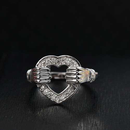 Lab Grown Diamant SI Ring 925 Silber rhodiniert (Größe 16.00) ca. 0,24 ct image number 2