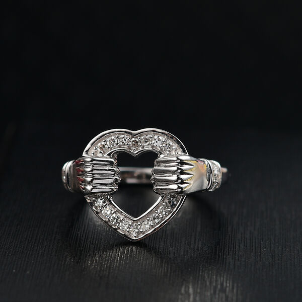 LUXURIANT SI Labor Diamant Ring, 925 Silber rhodiniert - 0,24 ct. image number 2