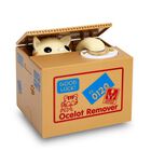 Münzstehlende Katze Spardose, Größe 12x10x9 cm, 2xAA (Batterien nicht inkl.)