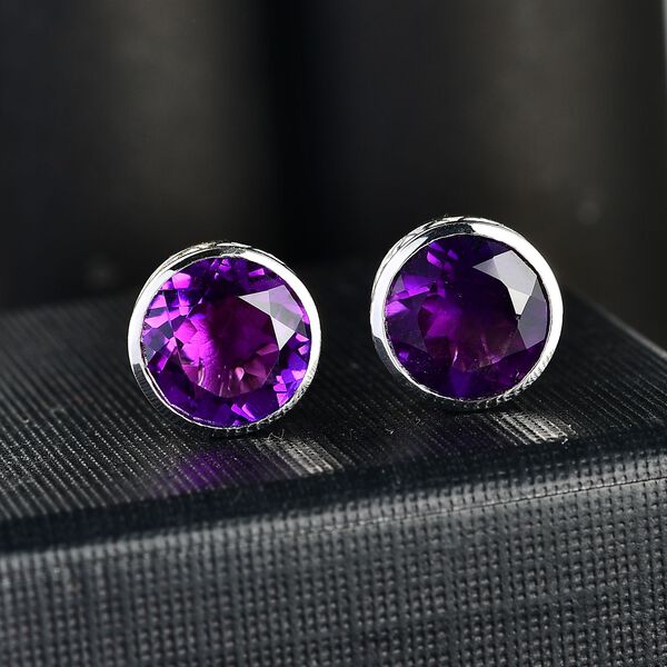 Afrikanische Amethyst Ohrringe in Silberton - 6,82 ct. image number 2