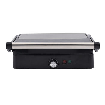 HOMESMART 180 Grad Grill mit Antihaftbeschichtung und Temperaturregelung, Schwarz