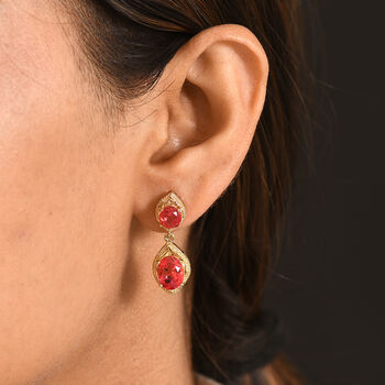 EverTrue Sunset Triplett Quarz Ohrringe - 6,22 ct.