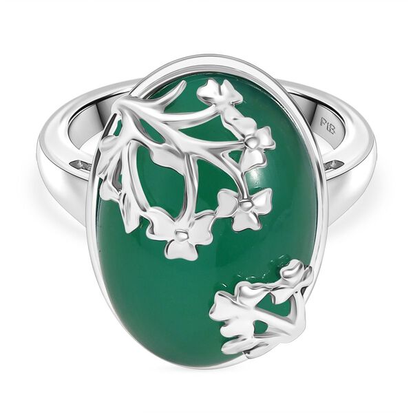 Verde Onyx Ring Messing (Gr&ouml;&szlig;e 16.00) ca. 10,77 ct image number 0