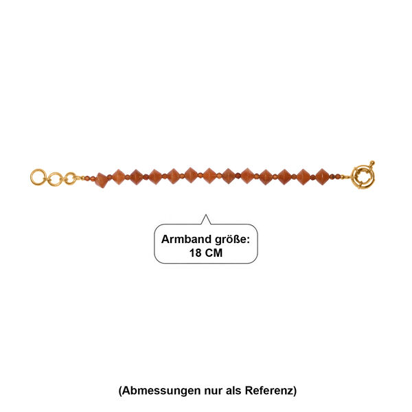 EverTrue rotes Aventurin und Hessonit Granat 18,5cm Armband - 62 ct. image number 4