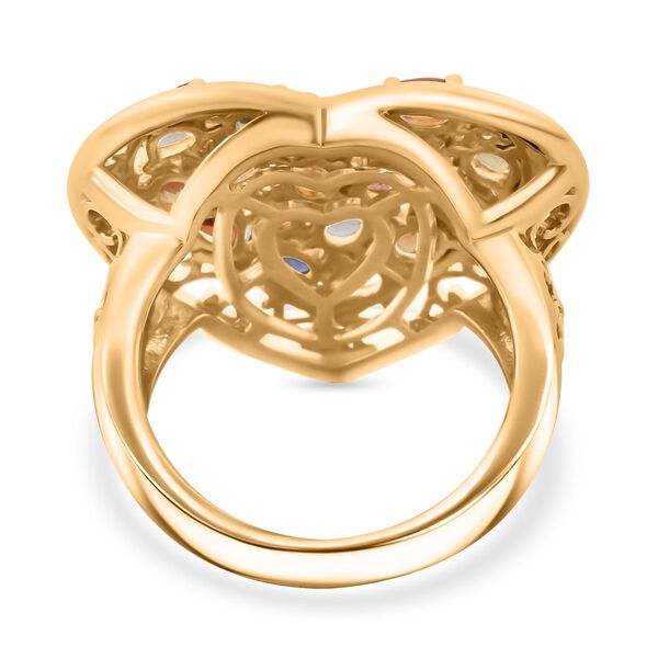 Mehrfarbiger Saphir Herz Ring - 3,27 ct. image number 5