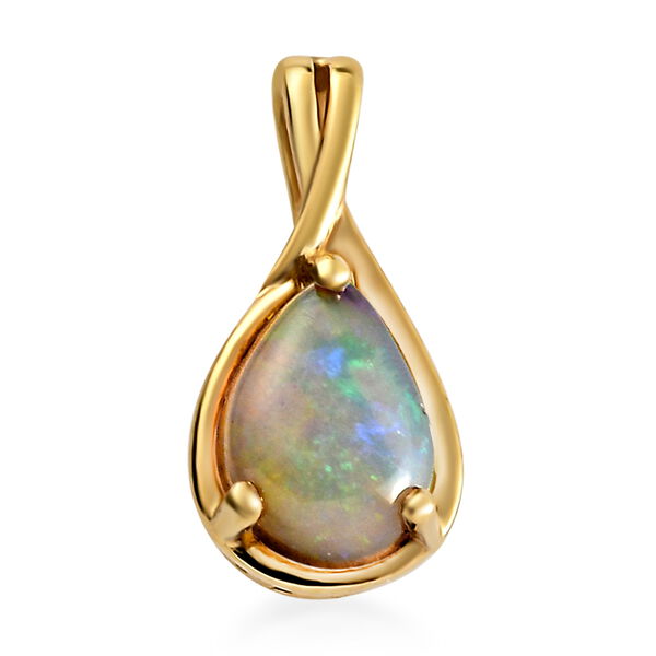 2er-Set, natürlicher, äthiopischer Opal-Ring und Anhänger - 0,90 ct. image number 6