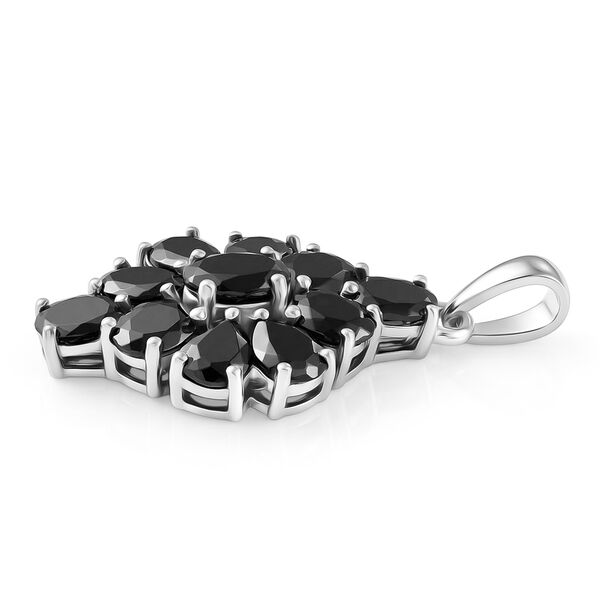 2er-Set Elite Schungit-Ring und Anh&auml;nger, 925 Silber platiniert ca. 4.67 ct image number 7