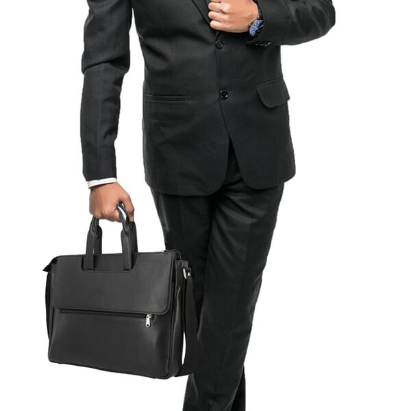 LA MAREY Laptoptasche aus Kunstleder, Schwarz image number 4