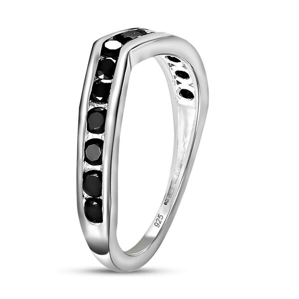Schwarzer Spinell Ring, 925 Silber (Gr&ouml;&szlig;e 16.00) ca. 0.87 ct image number 5