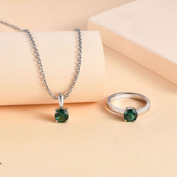 Russisches Diopsid Zirkonia Schmuckset image number 2