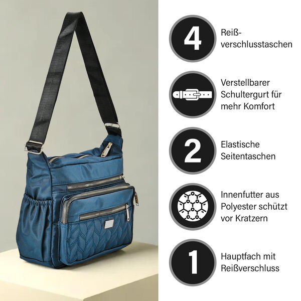 Oxford Side bag, blau image number 3