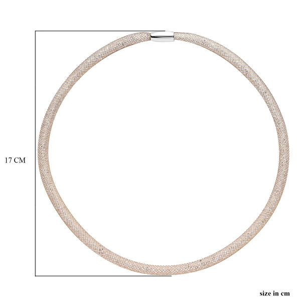 Wei&szlig;e Kristall-Halskette, 50 cm - 100 ct. image number 7