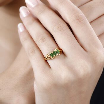 Nat&uuml;rlicher Chromdiopsid-Ring - 0,54 ct.