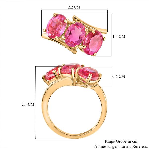 Sunset Triplett Quarz Ring, ca. 4,31 ct. image number 7