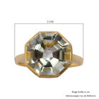 Prasiolite Solitär Ring 925 Silber Vergoldet image number 4