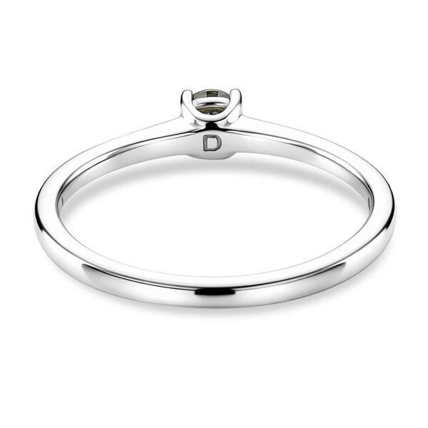 D'Joy blauer Moissanit Ring, 925 Silber rhodiniert - 0,30 ct. image number 5